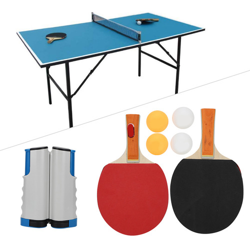Juego De Pelotas De Tenis De Mesa, Raquetas De Red Telescópi