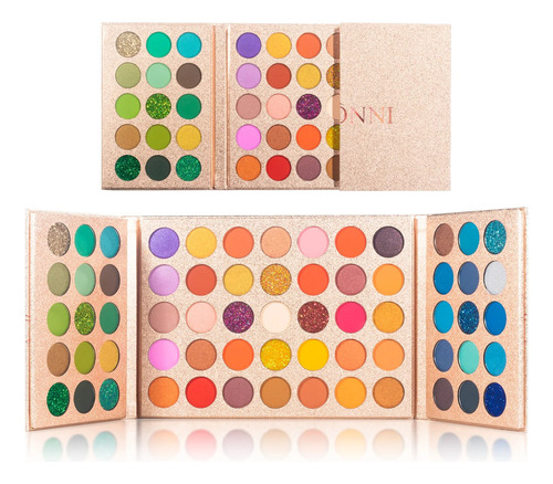 Paleta De Sombras De Ojos De 65 Colores, Conjunto De Maquill