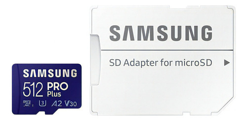 Samsung Tarjeta Microsd Pro Plus + Adaptador 512 Gb