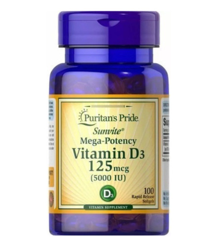 Vitamina D3 5000 Iu 100 Softgel - L a $400