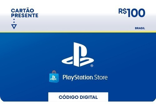 Imagem 2 de 2 de Cartão Playstation Psn Card Brasileira R$ 100 Reais