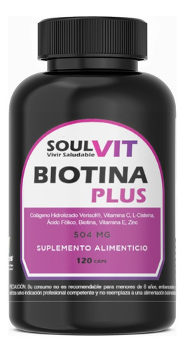 Biotina Plus Soulvit  120 Capsulas 