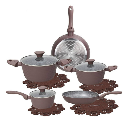 Set Baterías D/olla Antiadherente Cacao Tognana