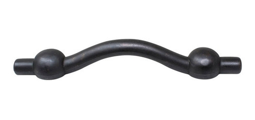 Imagen 3 de 4 de Jaladera Muebles Negro Metal Texturado 110mm Largo Mz Promo