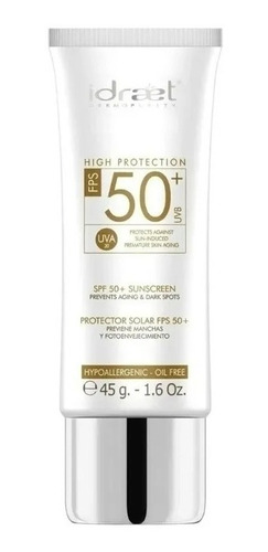 Idraet Protector Solar Toque Seco Spf 50 Gel Facial Uva