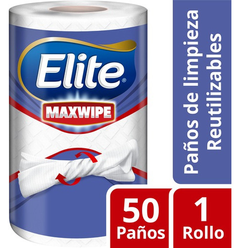 Paños De Limpieza Elite Maxwipe Reutilizable X 50 Paños.