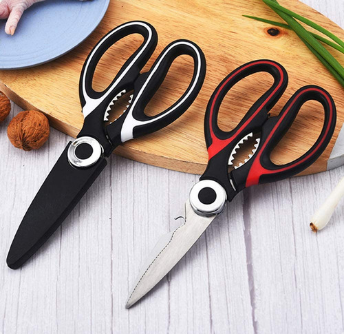 Tijeras De Cocina Multiusos De Acero Inoxidable, 2