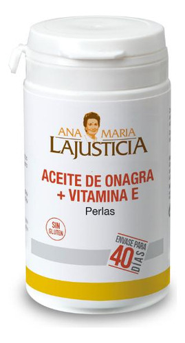 Aceite De Onagra + Vitamina E Ana Maria Lajusticia X 80 Cap Sabor Sin Sabor