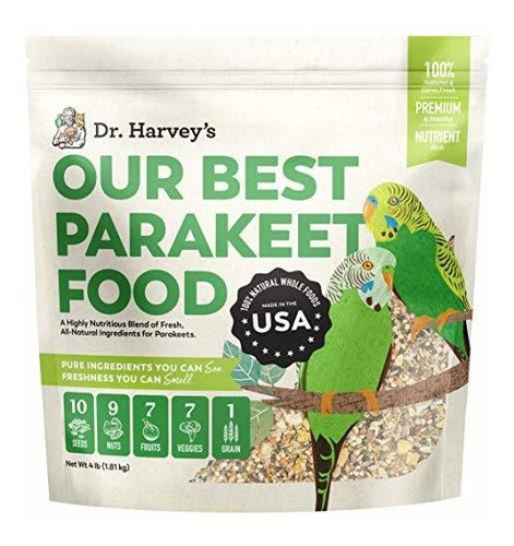Dr. Harvey's Our Best Parakeet Food, All Natural Daily Food 