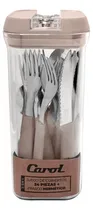 Comprar Set X24 Cubiertos Con Frasco Hermético Carol 