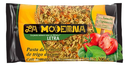 21 Pzas Sopa De Letras La Moderna Con Tomate Y Espinacas 200