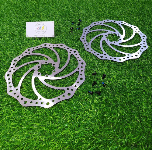 Imagen 3 de 3 de Disco/ Rotor Frenos Para Bicicleta Mtb 6 Huecos 203 Mm