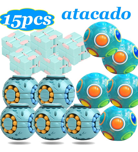 15pcs Magic Cube Ball Puzzle Rainbow Ball (al Por Mayor)