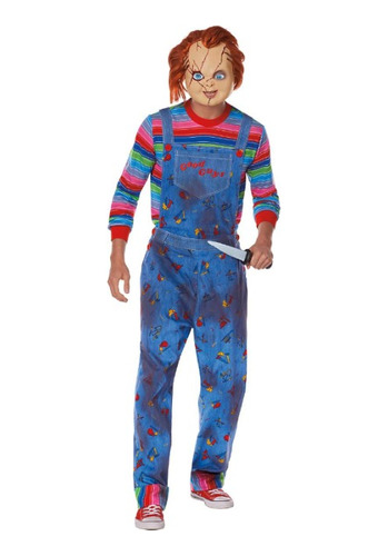 Chucky/child's Play, Disfraz/cosplay Delujo Chucky (signature Collection) Adulto - Halloween