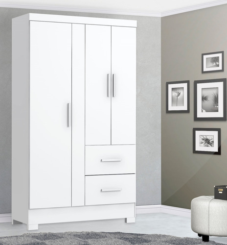 Ropero Placard 3 Puertas 2 Cajones 120x205 Muchos Estantes