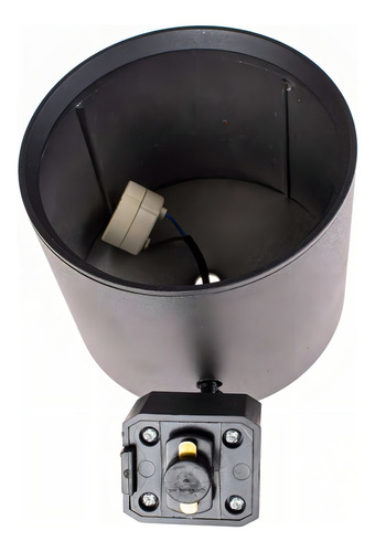 Spot Alumínio P/ Trilho Eletrificado + Led Ar111 St2301 Cor Preto Bivolt - Branco Frio 6500k
