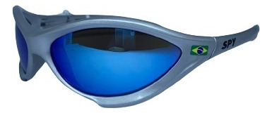 Óculos De Sol Spy 45 - Twist Prata - Azul Espelhada