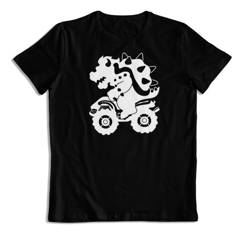 Polera De Algodon Estampada Mario Bros Bowser Mario Kart Art