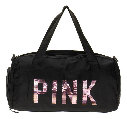 Bolsa Feminina Fitness Arara Dourada - B03 Cor Preto