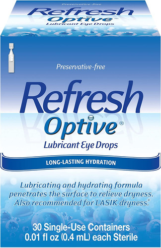 Refresh Gotas Lubricantes Para Los Ojos Optive -- 30 Viales