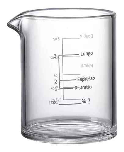 Vaso De Cristal Para Café Expreso, Vaso Medidor, Resistente