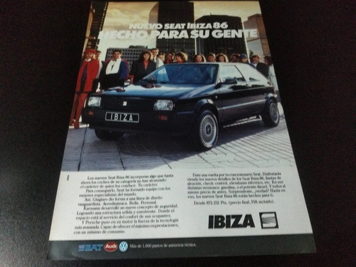(pa594) Publicidad Clipping Seat Ibiza * 1986