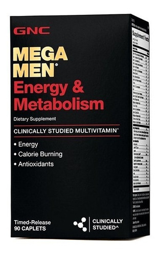 Mega Men Energy & Metabolism 90 Caplets + Envío Gratis