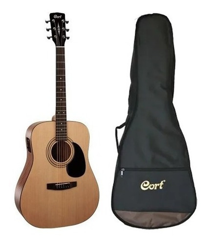 Guitarra Electroacustica Folk Cort Ad810e Op + Funda 