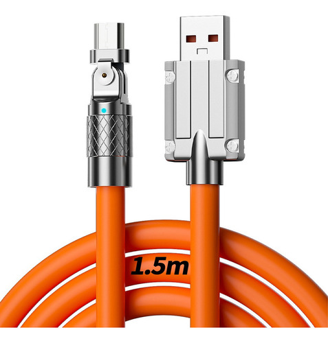 Cabo Usb Tipo-c 6a Carga Rápida Com Rotação De 180°
