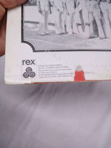 Lp Los Zenith Bailamos Cumbia? Discos Rex 1975 A 33 Rpm (Usado)