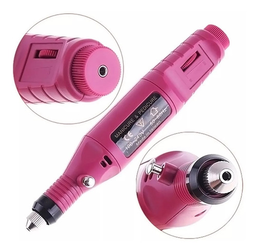 Manicure Pulir Uñas Cabezales Intercambiables Eléctrico
