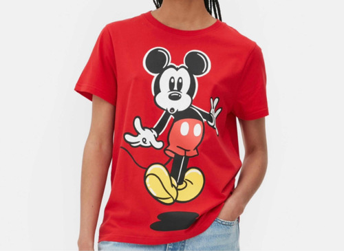 Franela De Mickey Mouse De Color Rojo