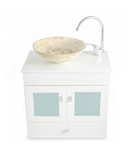 Imagen 4 de 8 de Vanitory Laqueado Colgante 60cm Travertino Cisne Monoc