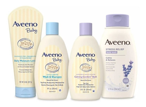 Aveeno Baby Daily Care Set 4 Piezas Para Bebe Y Mama