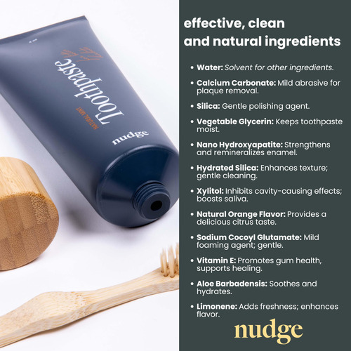 Pasta De Dientes Nudge Nano Hidroxiapatita Vitamina E Naranj