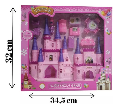 Castillo Princesa Grande Muebles Tv Mesa Juguete Regalo Niña