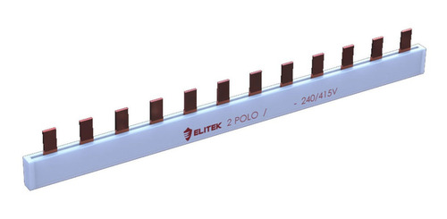 Barramento Bifásico Pente Bipolar 80a 12 Polos - Elitek