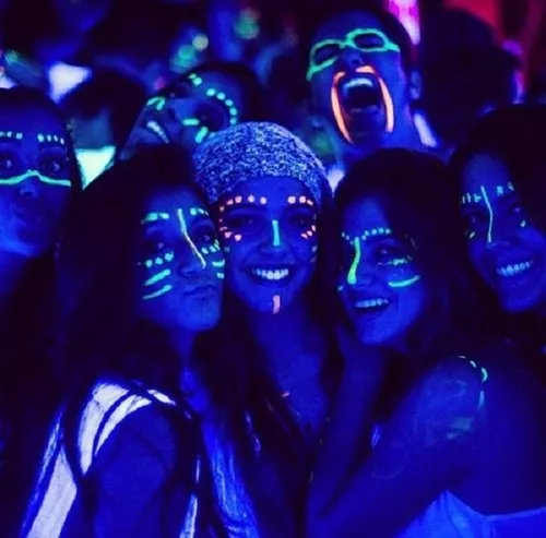 Pintura Neon, Fiestas, Disfraz, Glow In The Dark.