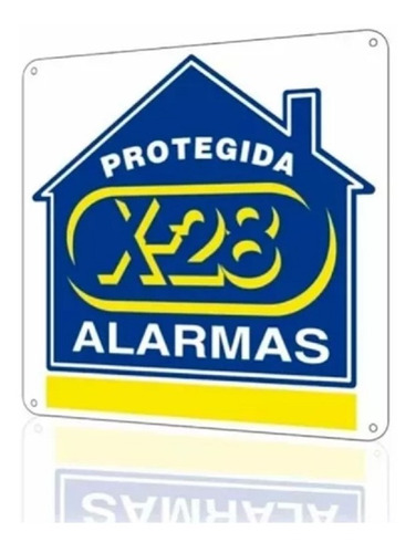 Cartel Disuasivo Seguridad Propiedad Protegida Alarma X-28