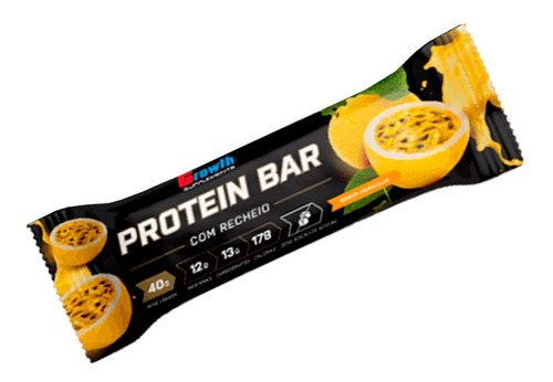 Barra Proteína Com Recheio Sabor De Maracujá 12 Un Growth