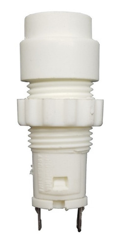 Boton Pulsador Plastico Industrial Blanco 2a 250v X2