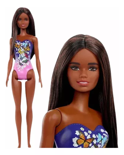 Barbie Piscina Glam Com Boneca Negra - Mattel