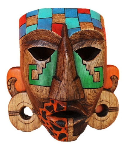 Mascara Maya, Con Rostro Winik, Artesanía Mexicana