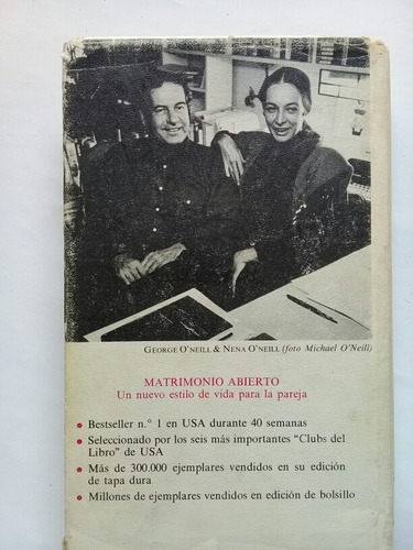 Matrimonio Abierto Open Marriage Nena & George O'neill 1974 (Usado)
