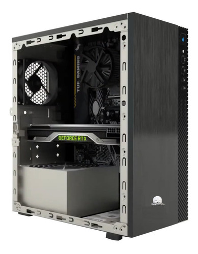 Gabinete Gamer Mini Tower Safe Gamer C/ Fonte 230w Matx Cor Preto