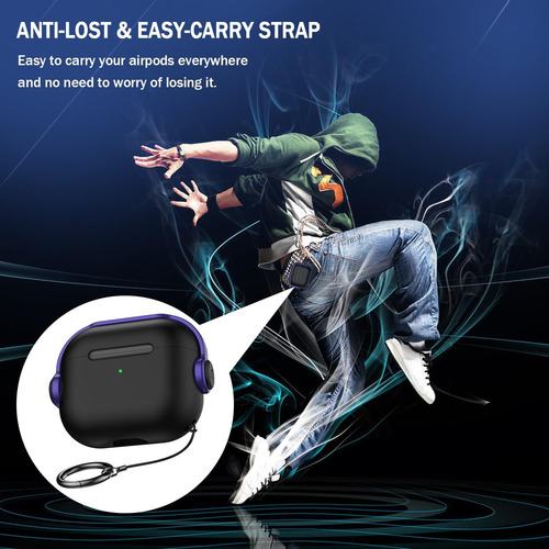 R-fun Funda Para AirPods De 3.ª Generación Con Bloqueo Segur