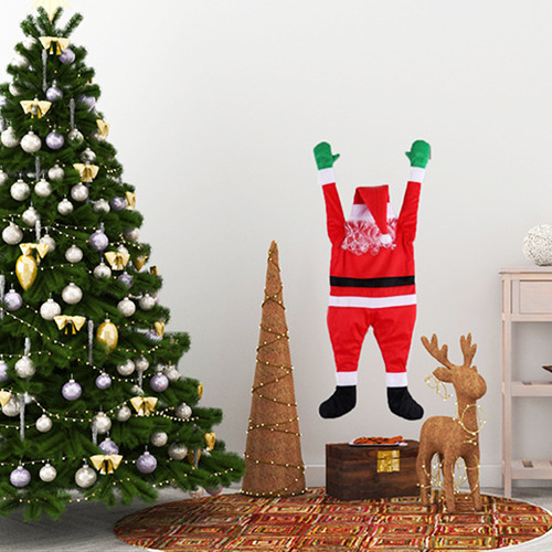 Decoración Navideña De Santa Claus For Adornos De Ventana