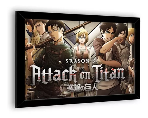 Quadro Shingeki no kyojin Temporada 4