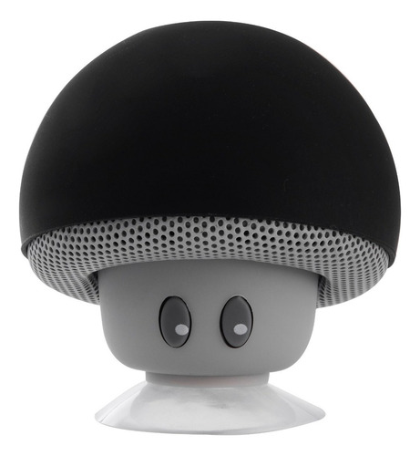 Mini Bocina Bluetooth Hongo Recargable Impermeable Color Negro