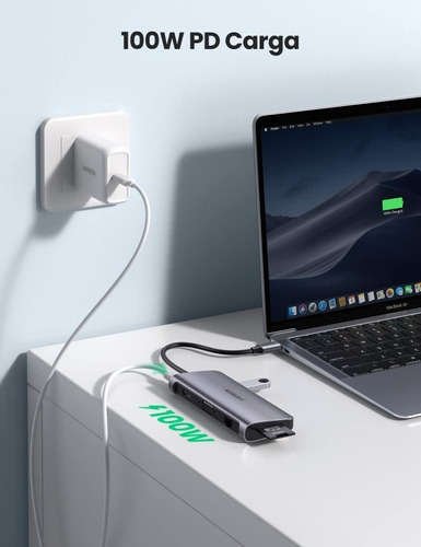 Ugreen Hub Usb C 3.1 9/1 Usb-c 100whdmi 4k 60hz/rj45 1gbps